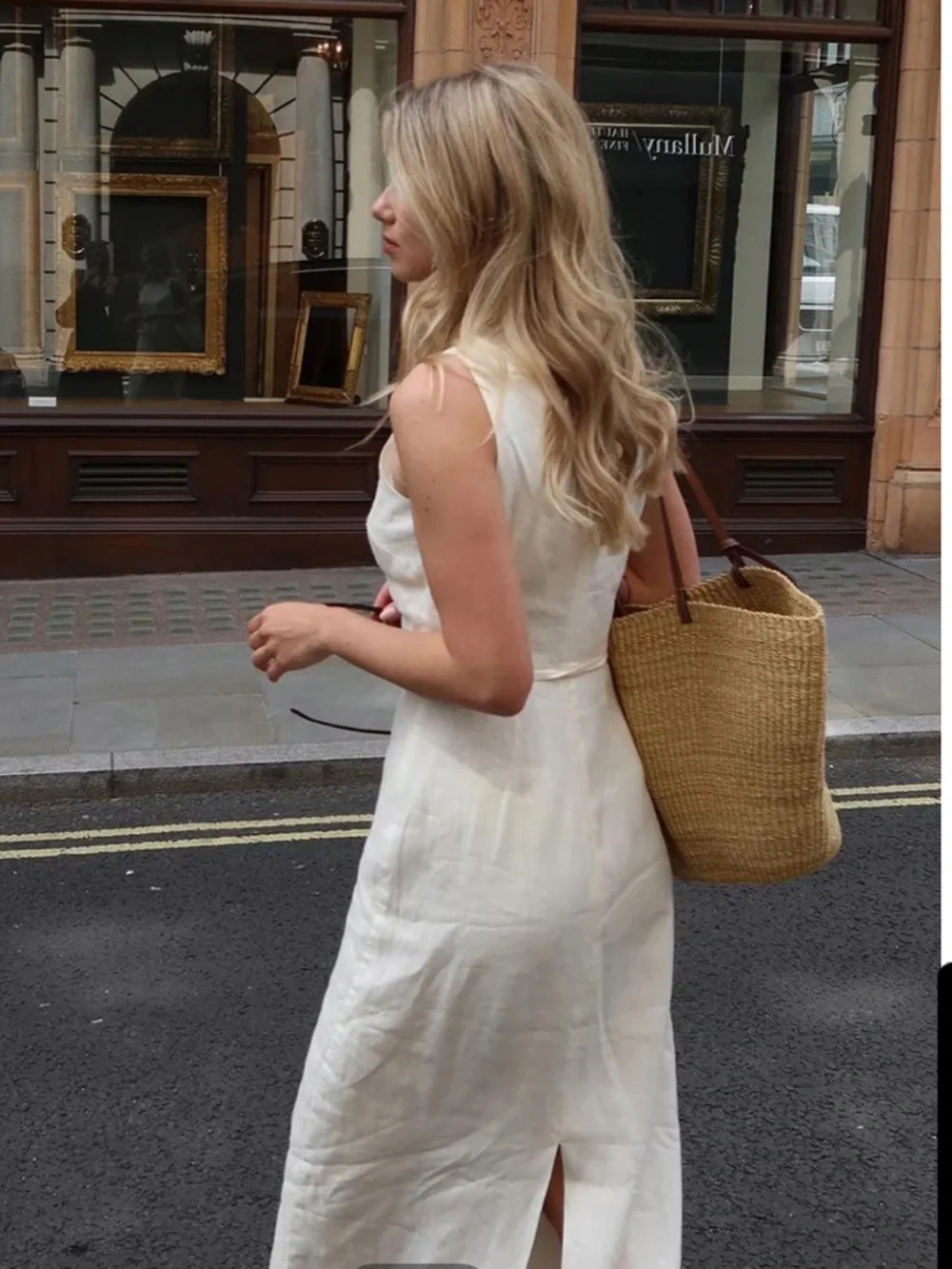 Commense Cotton & Linen Sleeveless Long Dress Medium - Picture 2 of 10